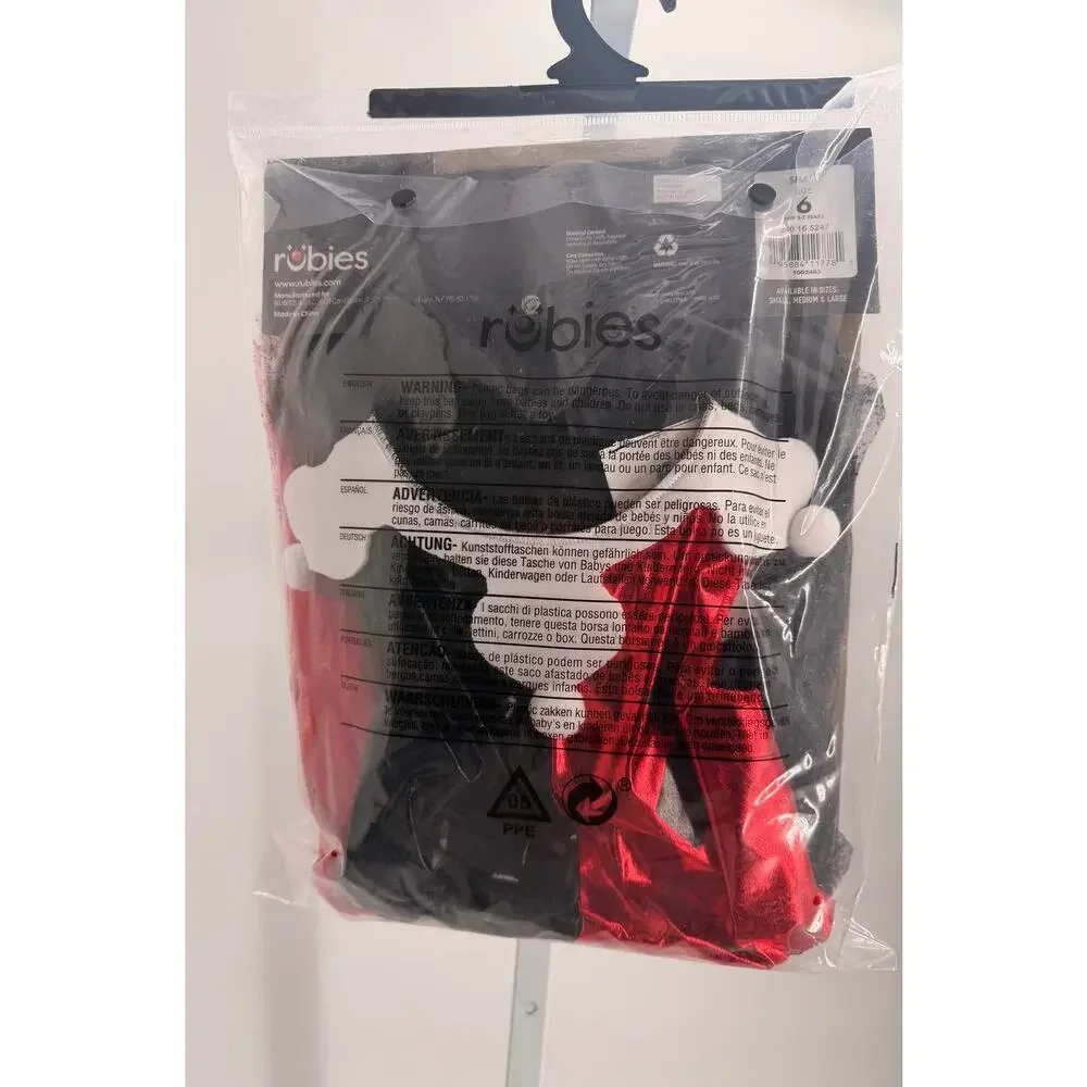 DC Comics Harley Quinn Girls Costume Dress Small Size 6 Halloween Dress Only
